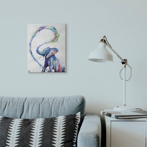 Shop Stupell Industries Colorful Large Abstract Elephant Animal