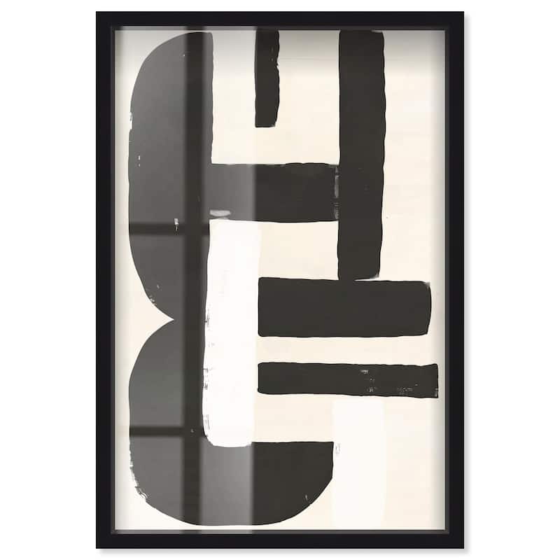 Contempogeo I Shadowbox by Art Remedy - Black - 20" x 30"