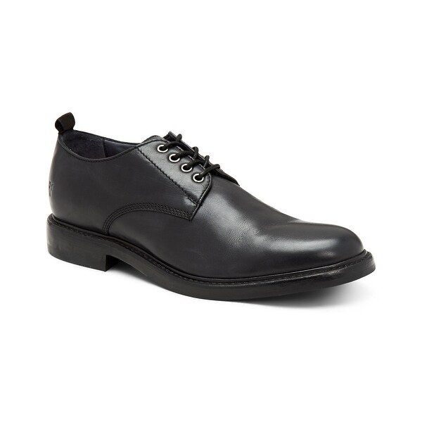 black leather oxfords