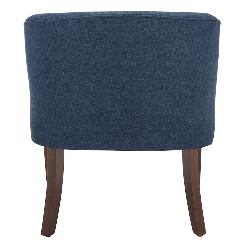 SAFAVIEH Sigrund Accent Chair - 26.7" W x 28.2" L x 30.7" H - 27Wx28Dx31H - Navy