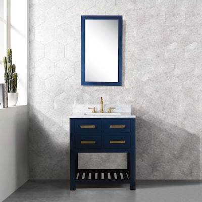 Monarch Blue 24-inch Single Sink Bathroom Vanity From The Madalyn Collection