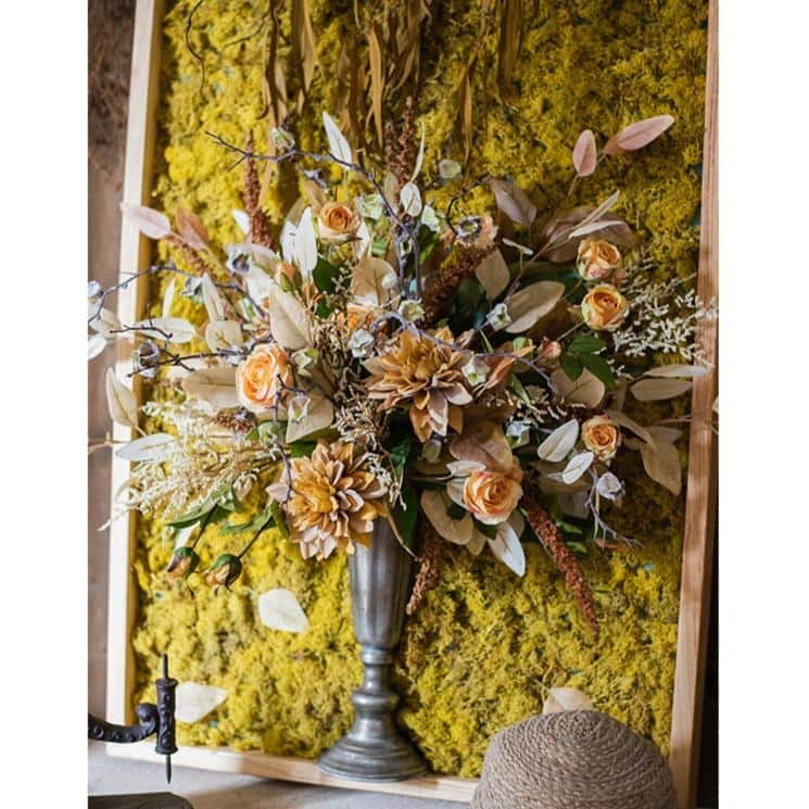 RusticReach Large Golden Bird Vase 3D Framed Wall Art