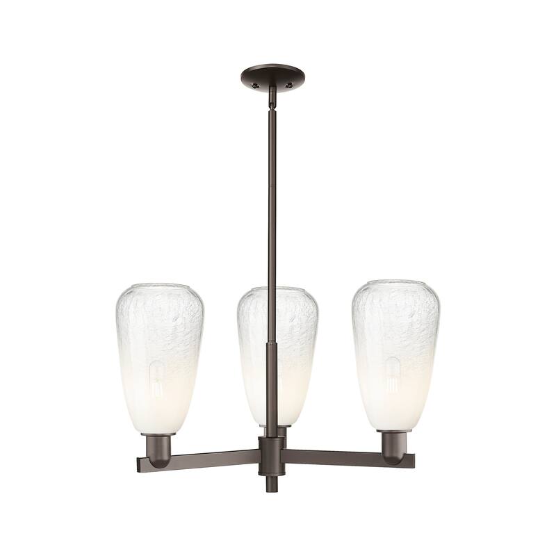 Innovations Lighting Downtown Urban - Brookhaven Almond - 3 Light 18" Stem Hung Chandelier