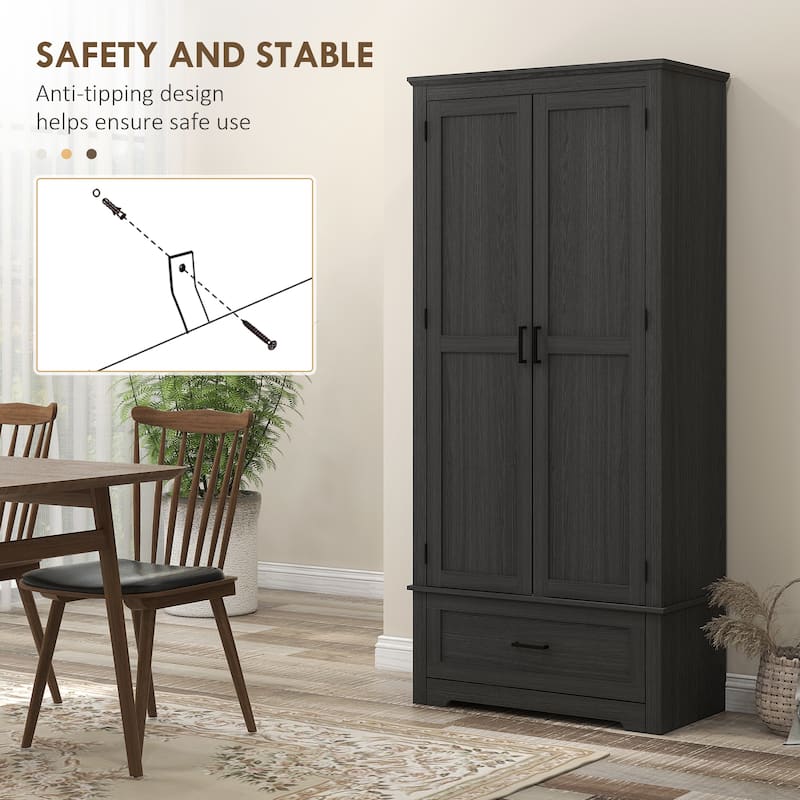 69" Farmhouse Pantry Cabinet