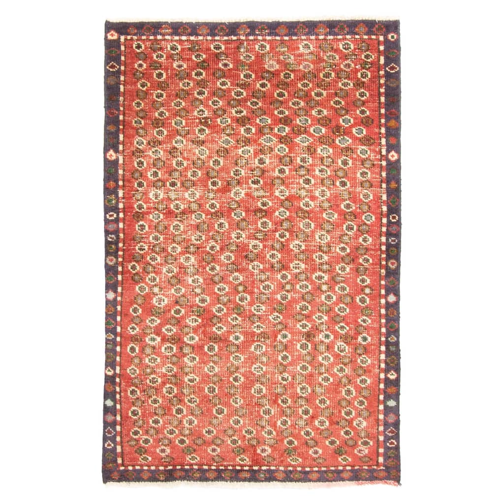 ECARPETGALLERY Hand-knotted Andelz Red Wool Rug - 3'1 x 4'9