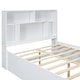 preview thumbnail 27 of 28, Full Size Platform Bed with Storage Headboard and 2-Drawers, Grey
