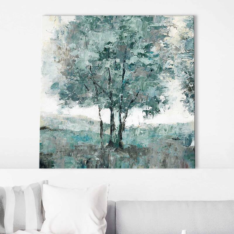 "Teal Sentinel" by Nan I Print on Canvas
