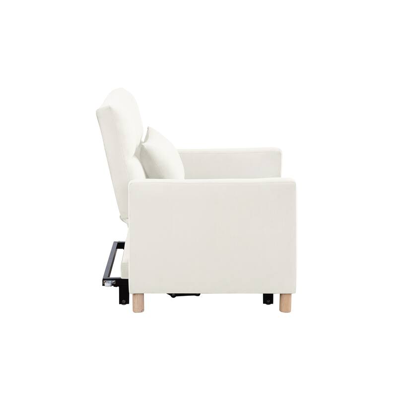 Convertible Sleeper Sofa Chair Bed, Adjustable Chair with Pillow, Multi-Functional Sleeper Chair