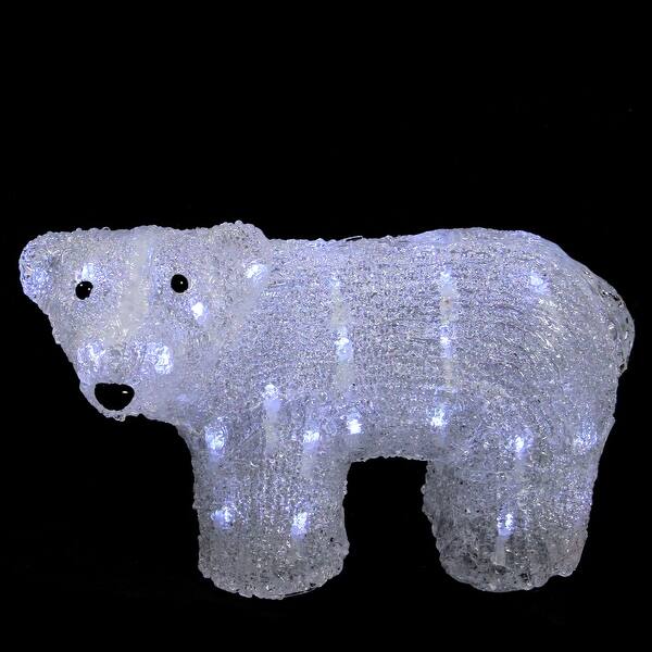 Shop 13 5 White Lighted Commercial Grade Acrylic Baby Polar Bear