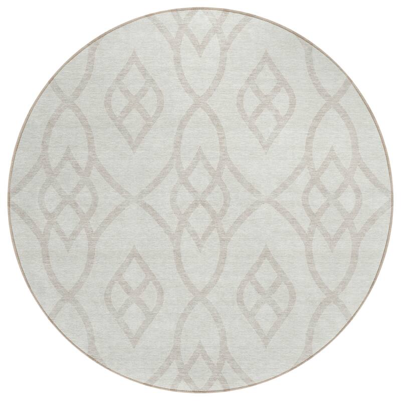 HomeRoots Trellis Transitional Rectangle Outdoor Rug