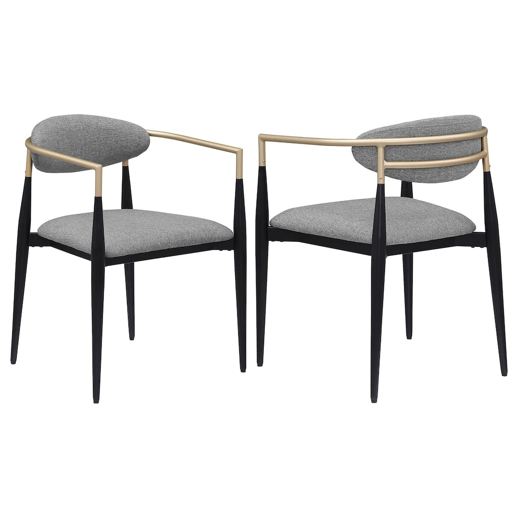 Alexis Fabric Upholstered Dining Arm Chair (Set Of 2)