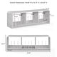preview thumbnail 11 of 9, Crosley Ingrid Large Record Player Stand With Vinyl Storage