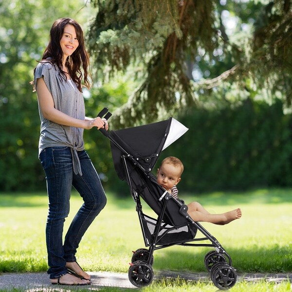 cosco umbrella stroller with canopy and basket