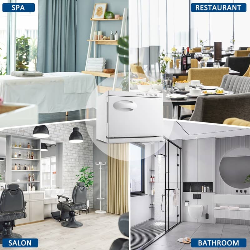 Hot Towel Warmer for Facials Massage, Aluminum Chamber, Salon Beauty Spa Barbershop Equipment