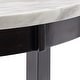 preview thumbnail 7 of 7, Balmforth White Faux Marble Round Dining Table by iNSPIRE Q Classic