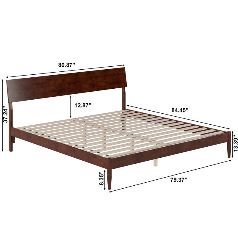 Bradford Platform Bed with Adjustable Headboard