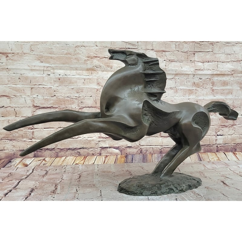 Abstract Bronze Stallion – Modern Equine Sculpture For Contemporary Décor