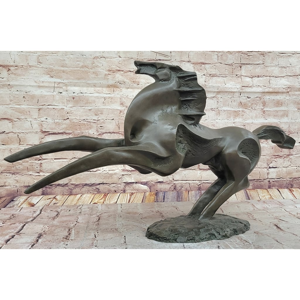 Abstract Bronze Stallion – Modern Equine Sculpture For Contemporary Décor