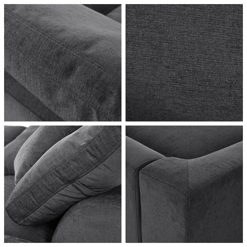 Oversized Modular Sectional Sofa w/ Ottoman L Shaped Corner Sectional