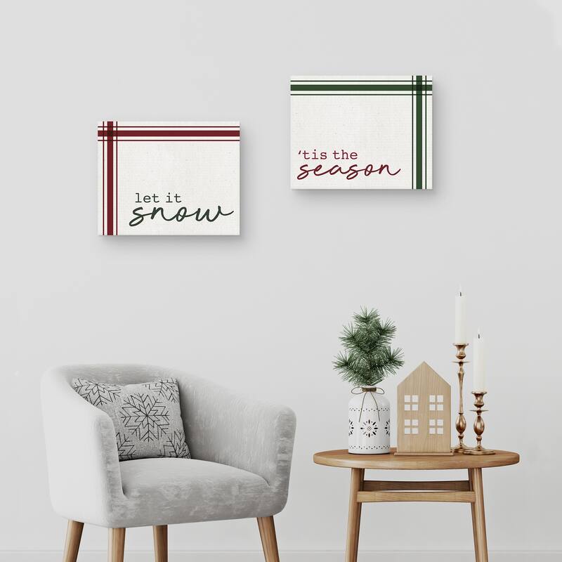 Good Tidings I & II by Wild Apple Portfolio Canvas Art Prints