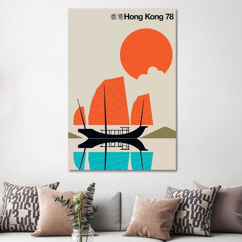 iCanvas "Hong Kong 78" by Bo Lundberg Canvas Print