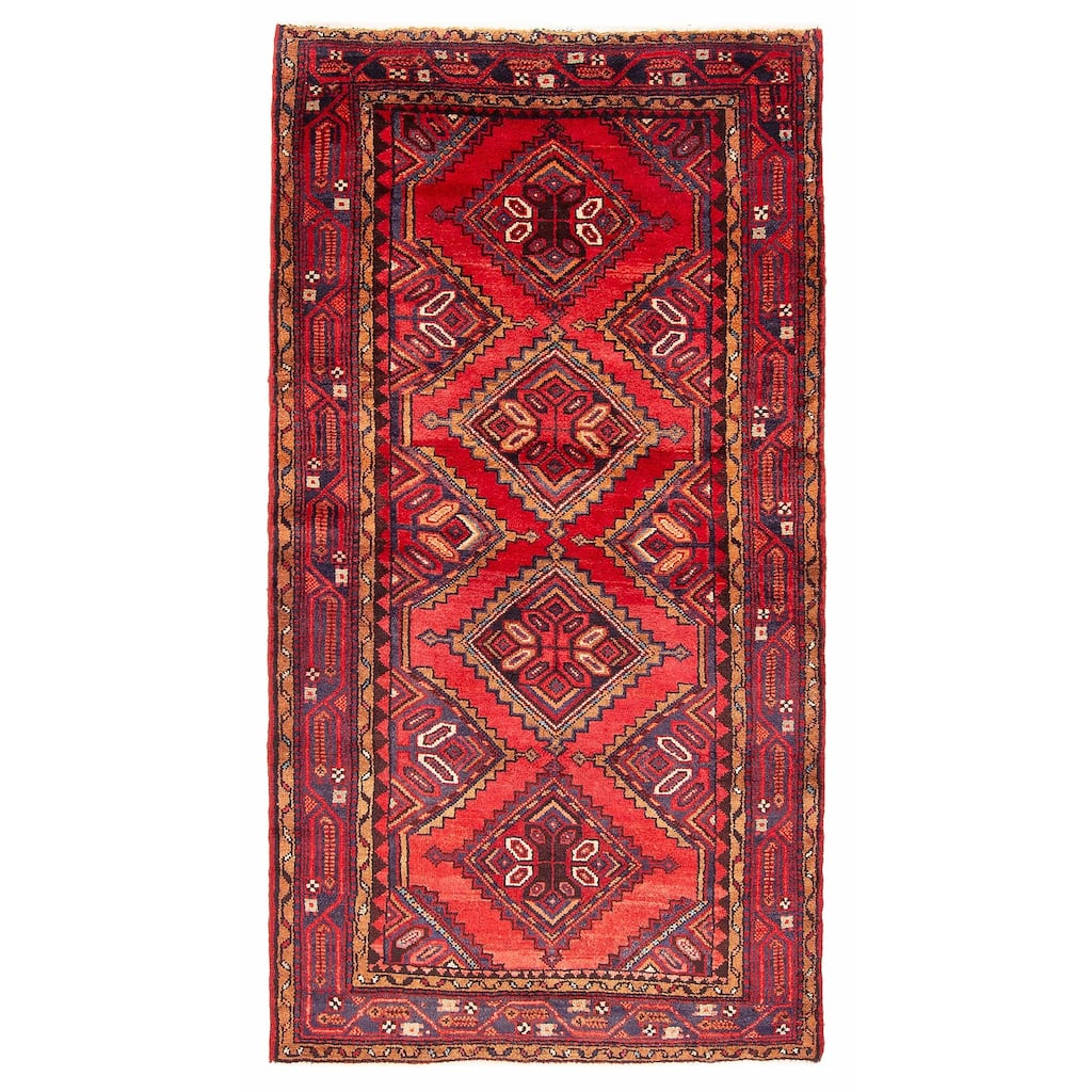ECARPETGALLERY Hand-knotted Anadol Red Wool Rug - 3'7 x 6'7