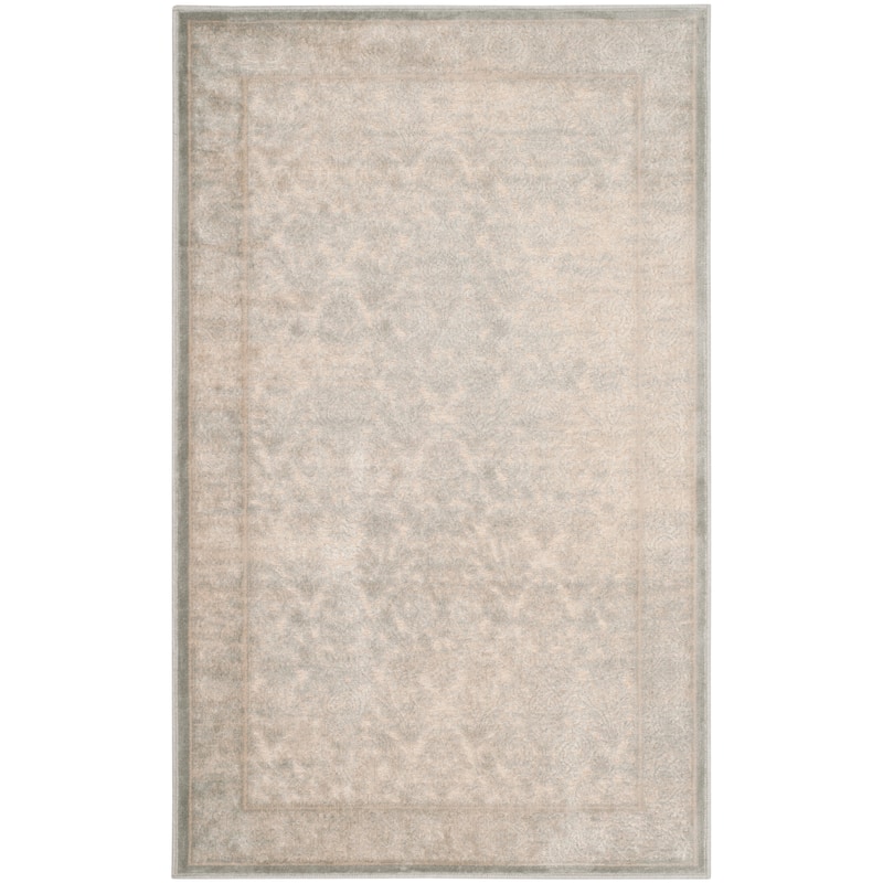 SAFAVIEH Paradise Marianka Modern Viscose Rug - 2'7" x 4' - Cream/Slate Blue