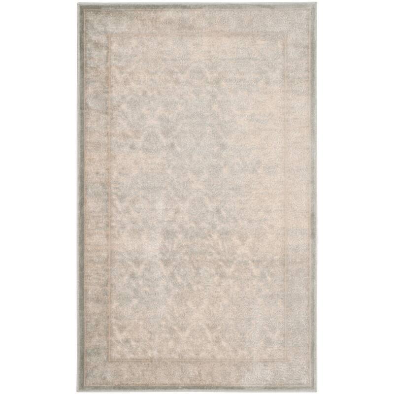 SAFAVIEH Paradise Riki Modern Viscose Rug - 2'7" x 4' - Cream/Slate Blue - Rectangle