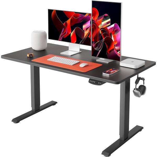 FEZIBO/Home Office Furniture/Black/Quick Install Standing Desk/Desks