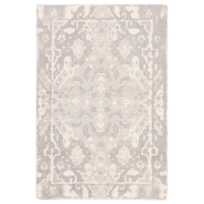 SAFAVIEH Handmade Restoration Vintage Boho Filareta Wool Rug - 2'3" x 4' - Light Grey/Ivory