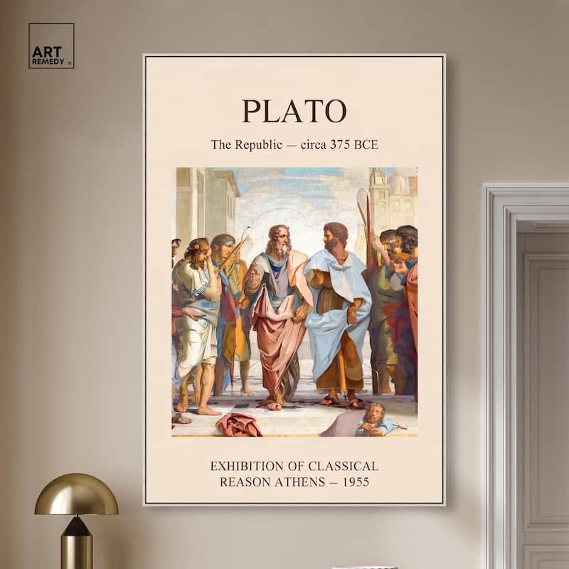 World of Plato's Republic Canvas by Art Remedy