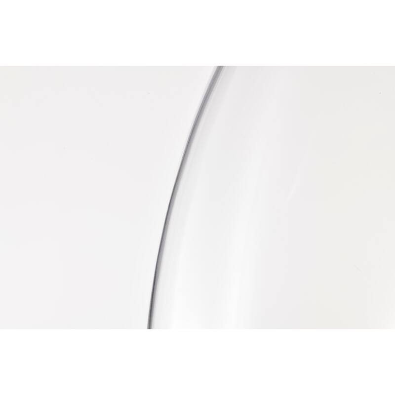 Zylo Semi-Flush Mount Metal Ceiling Lamp with Clear Glass Shade
