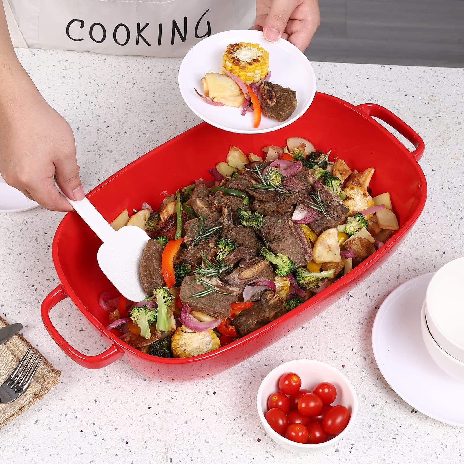 6 Quart Large Rectangular Baking Dish 16x11 Inches Ceramic Baking Pan Casserole Dish for Cooking Kitchen and Daily Use Bed Bath Beyond 40188586