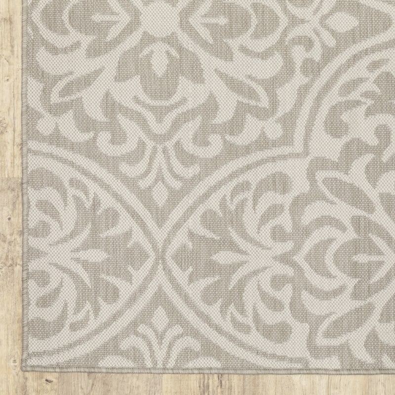 Vista Home Palmetto Floral Medallion Indoor/ Outdoor Area Rug