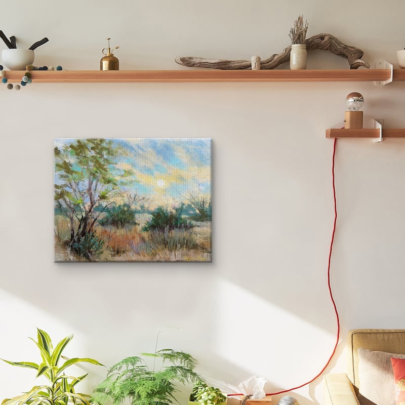 Texas Sunrise by Nancie King Mertz Canvas Art Print