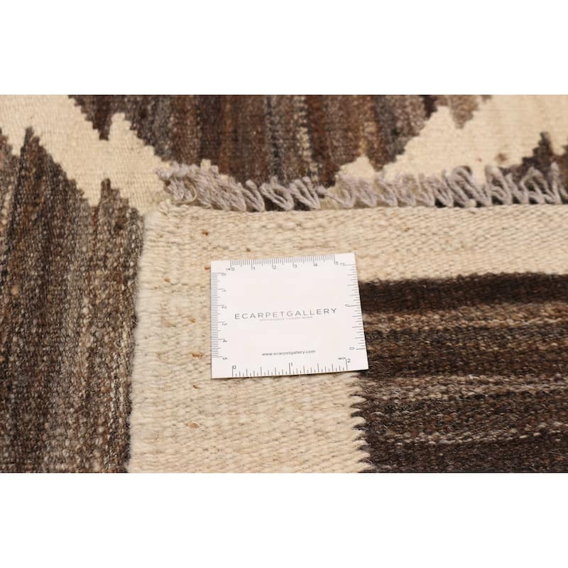 Sivas Brown Kilim 8'6" x 9'5" - 8'6 x 9'5