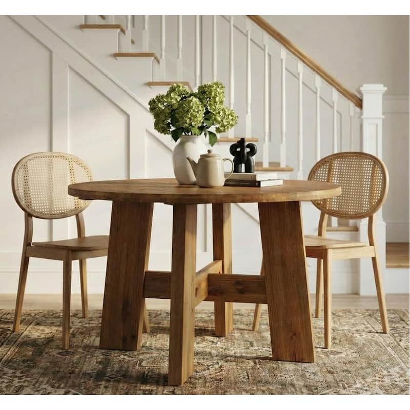 47-Inch Round Kitchen Table for Dining Room