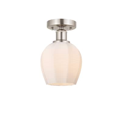 Innovations Lighting Edison Norfolk - 1 Light 6" Semi-Flush Mount
