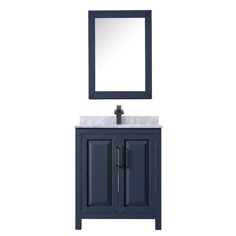 Wyndham Collection Daria 30" Free Standing Single Vanity Set with MDF