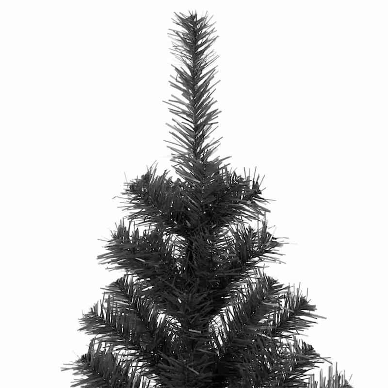 vidaXL Christmas Tree with 300 LEDs with Stand Black 70.9" PVC - 70.9