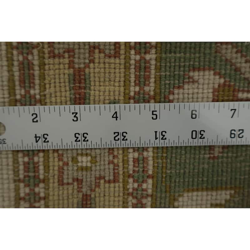 Hand Knotted Oriental 100% Wool Carpet Traditional All-Over Beige & Ivories Ziegler Area Rug - 12' 1'' X 12' 0''