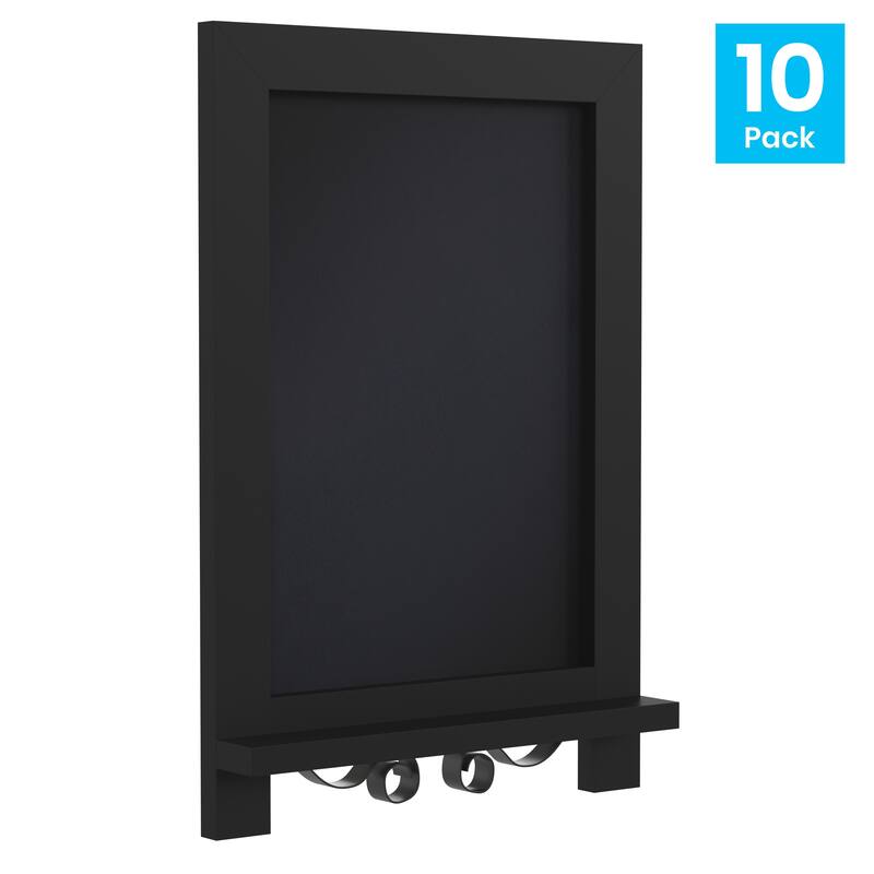 10 Pack Tabletop or Wall Mount Magnetic Chalkboards
