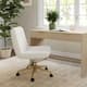 Option  White Boucle/Polished Brass Frame