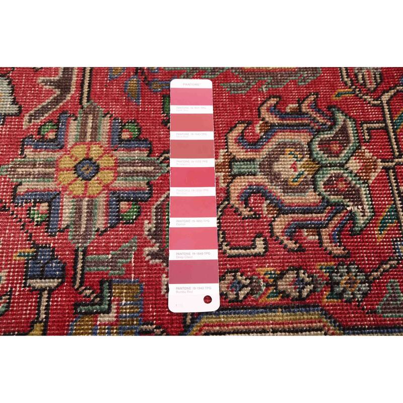 ECARPETGALLERY Hand-knotted Antalya Vintage Red Wool Rug - 6'3 x 9'1