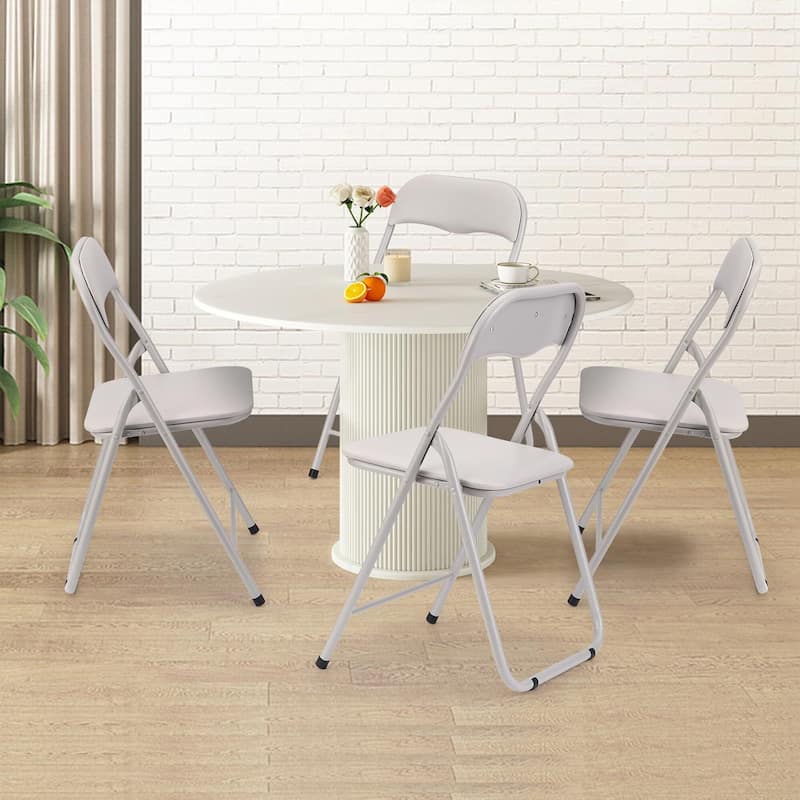 Folding Chairs 2/4 Pack with Cushion
