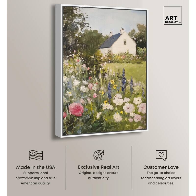 Floral Farmhouse II Canvas by Art Remedy