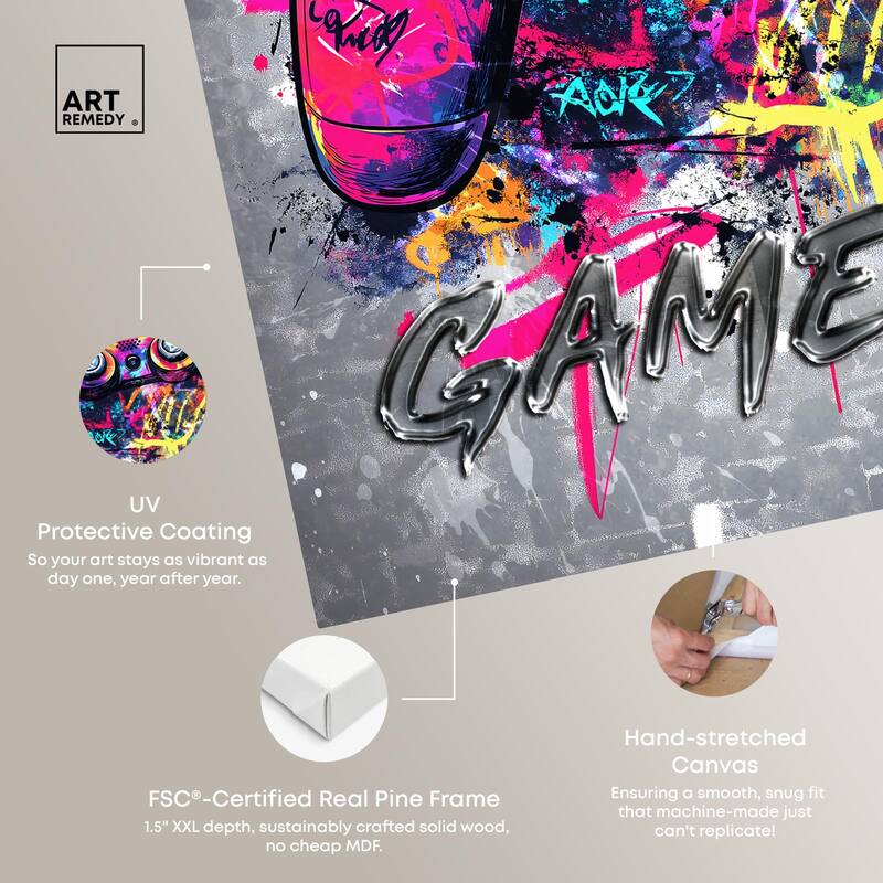 Game On Canvas by Art Remedy, Gallery Wrapped