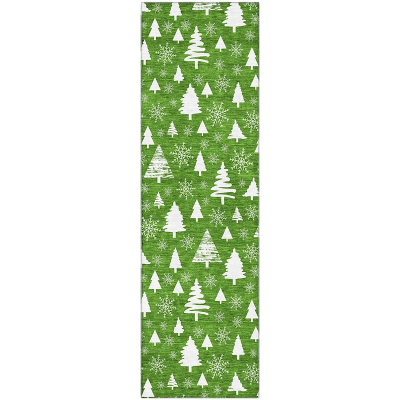 Premium Washable Super Soft Christmas Tree Mayfield Rug