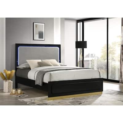 Sophia Panel Bed with Lighted Headboard