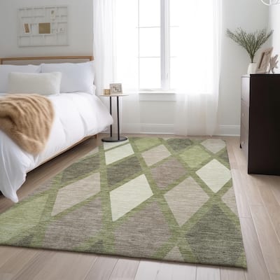 Premium Washable Super Soft Mosaic Diamonds Mayfield Rug